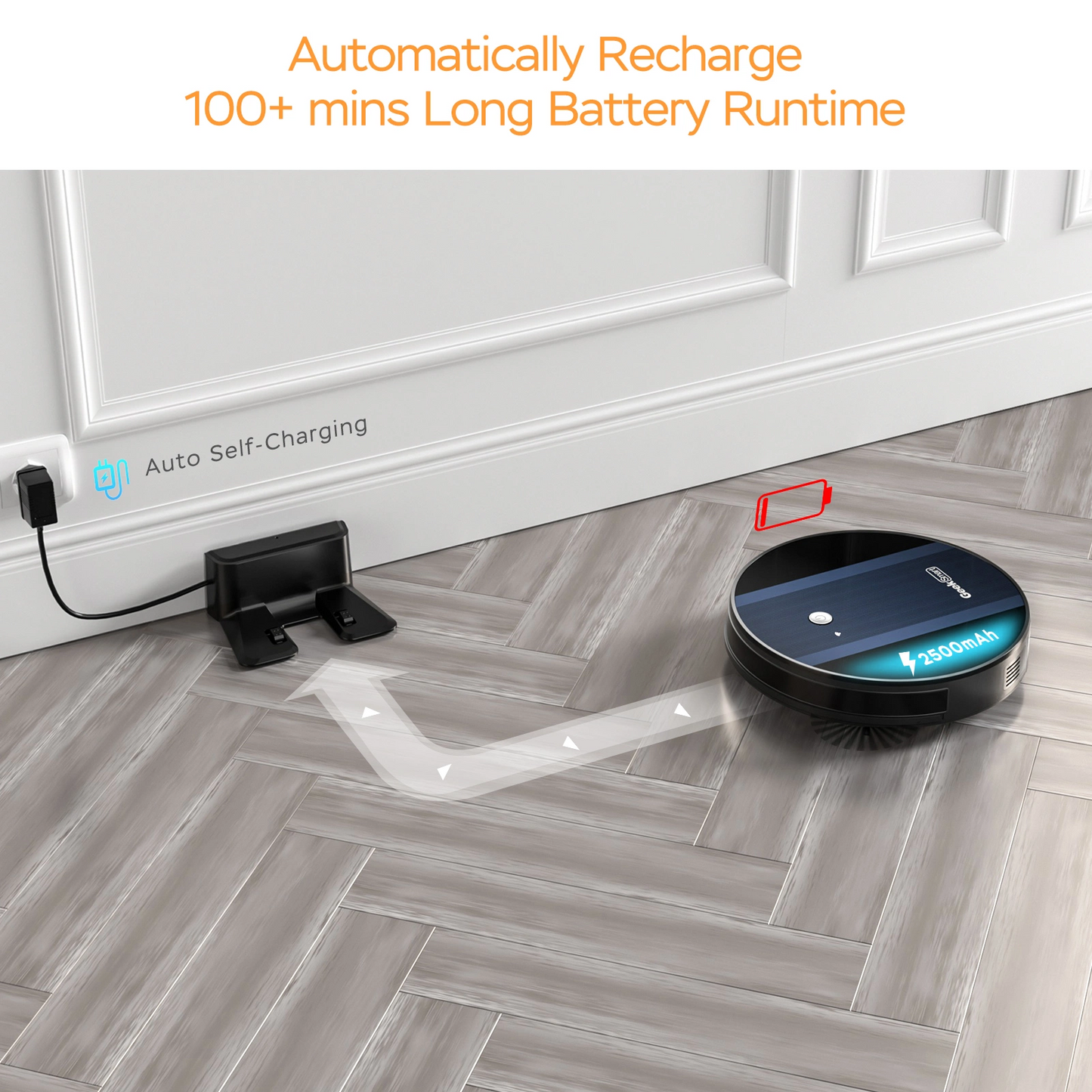 Automatic Self-Charging Smart App Robot Vacuum Cleaner